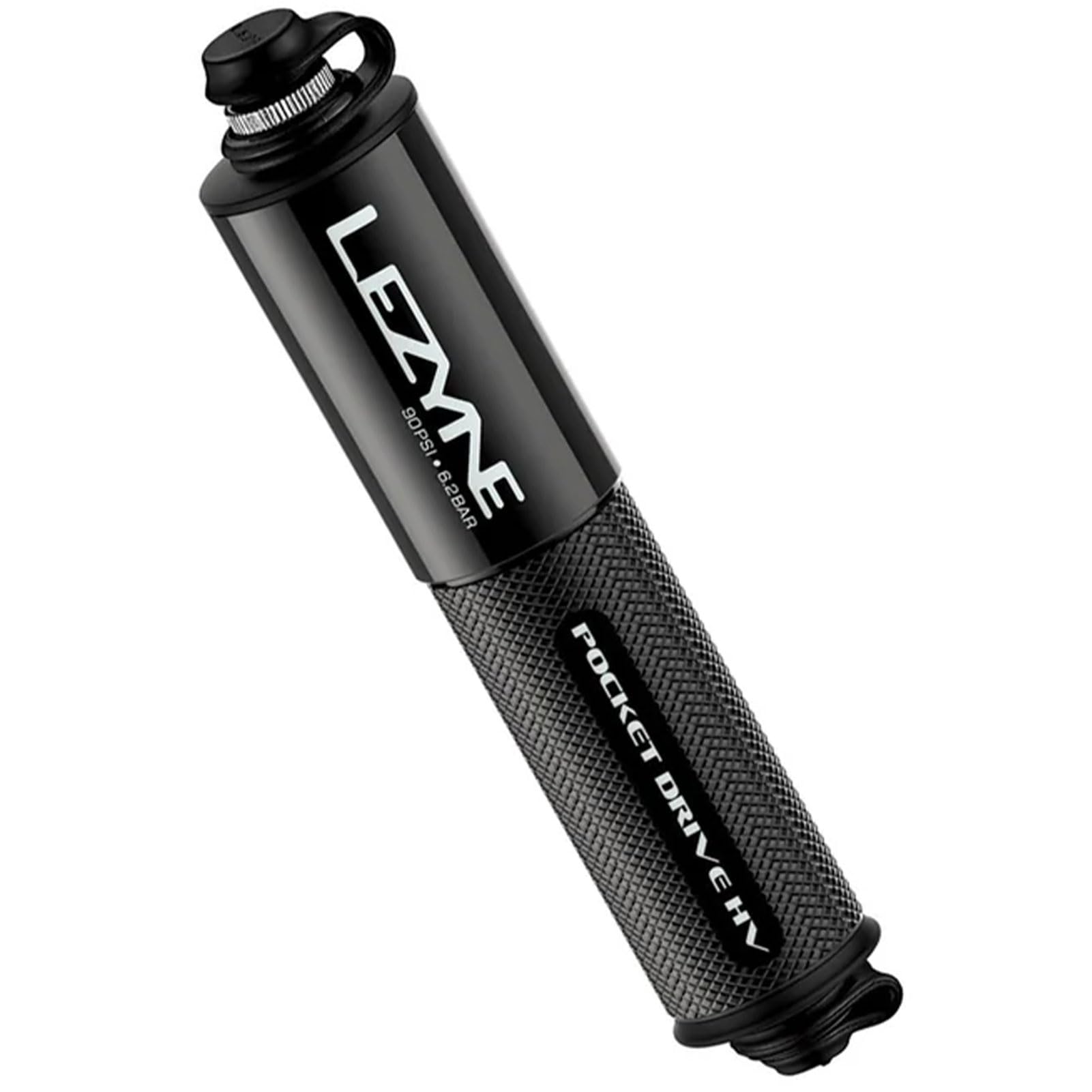 Lezyne Pocket Drive HV CNC Mini Pump Black Gloss 2021 Bicycle Pump