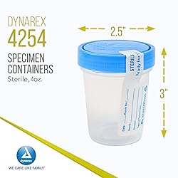 Dynarex Specimen Containers, 4 oz., Sterile, Bulk