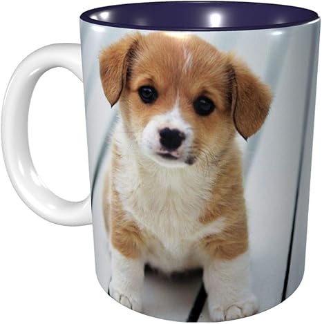 Amazon Co Jp かわいい 子犬 犬 マグカップ コーヒー カップ セラミック マグ コップ 電子レンジ対応 食洗機対応 おしゃれ かわいい 330ml 9色 日常 ホーム キッチン