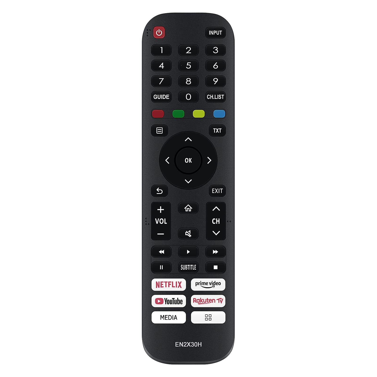 Replacement Remote EN2X30H Sub EN2G30H Fit for Hisense UHD Smart TV 43A7500F 55A7500F 65A7500F 50A7500F 50A7520F 50A7540F 50A7560F 50AE7400F 50AE7410F 50AE7430F 50AE7450F 50A7500FTUK 50A7520FTUK