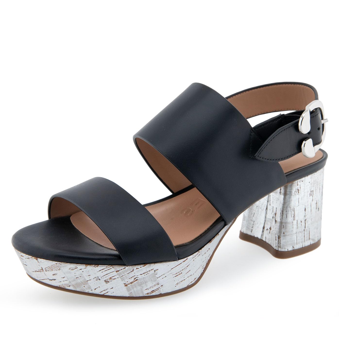 Aerosoles Women’s CAMERA Platform Heeled Sandal, Black Combo, 6M
