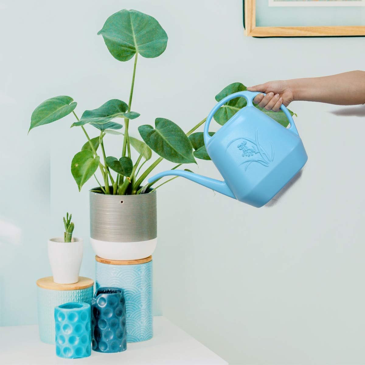 VKPLITE 1 Gallon Watering Can (Deep Sea : Garden & Outdoor