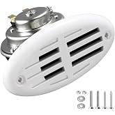 BANHAO Marine Boat Horn 12V Stainless Steel Waterproof Boat Horn with Cover | Compact flush-mount, Marine-grade waterproof &amp; anti-corrosion, Stable 12V DC operation, Loud 125dB clear warning tone