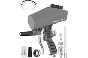 InoKraft Portable Sandblaster Gun Kit with Oil-Water Separator & Extension Nozzle,Mini Sandblaster for Rust & Paint Removal, 