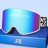 EXP VISION Ski/Snowboard Goggles Parent-child Snow Goggles Over Glasses for Men, Women Youth Kids