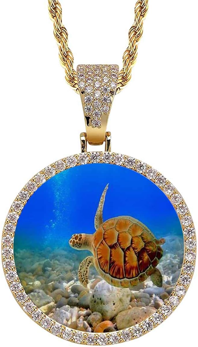 INTERESTPRINT Sea Turtle Necklace & Pendant for Unisex