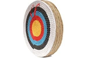 AUVIM Archery Target - Backyard Straw Archery Target for Recurve Compound or Longbow - 20 Inch Traditional Bow Arrow Target for Kids Youth Adult Archery Hunting Practice