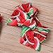Kashoer Newborn Baby Girls Watermelons Printed Ruffle Bodysuit with Headband (0-6M, Watermelon)