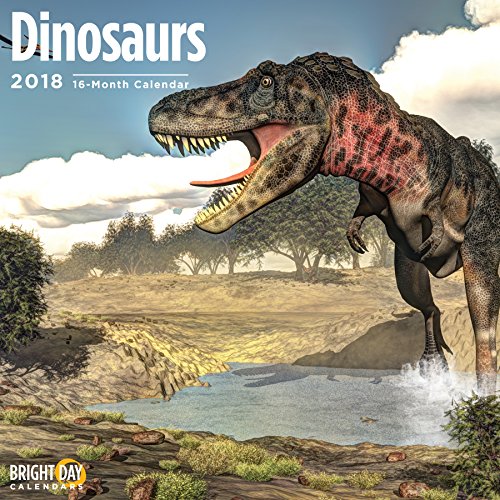 Dinosaurs 2018 16 Month Wall Calendar 12 x 12 inches Bright Day Calendars Publishing