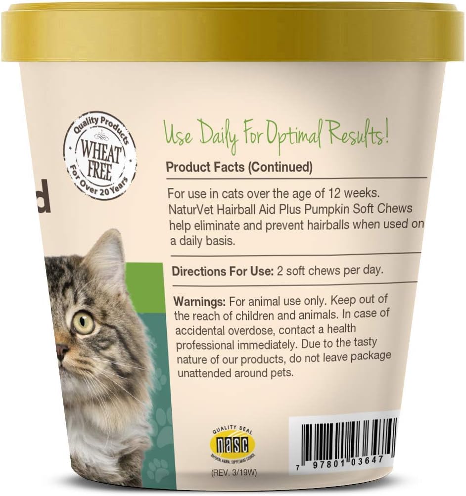 pumpkin for cats hairball