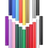 Sooez Permanent Vinyl - 20Pack Adhesive Vinyl Sheets Assorted Colors | Permanent Bundle 12" x 12" Waterproof Outdoor Perfect for Home Decor Car Decal Sticker