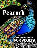 Peacock coloring books for adult: Adults Coloring Book by Tiny Cactus Publishing
