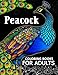 Peacock coloring books for adult: Adults Coloring Book by Tiny Cactus Publishing