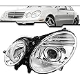 EPIC LIGHTING OE Style Halogen Headlight Assembly Replacement for Mercedes 07-09 E320 E350 E550 E63 AMG [ MB2500100 2118203361 ] Left Driver Side