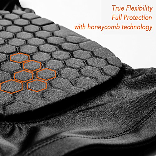 image for Protective Knee Pads, AMOSTING 2 Packs Anti-slip Basketball Knee Pads 