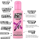 Crazy Color Cyclamen Hair Dye 100ml Ve gan, Cerise, No Ammonia view 4