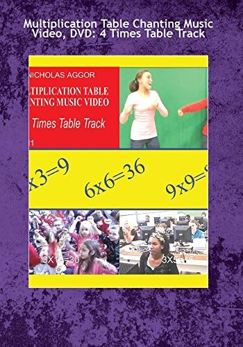 Multiplication Table Chanting Music Video: 4 Times Table Track