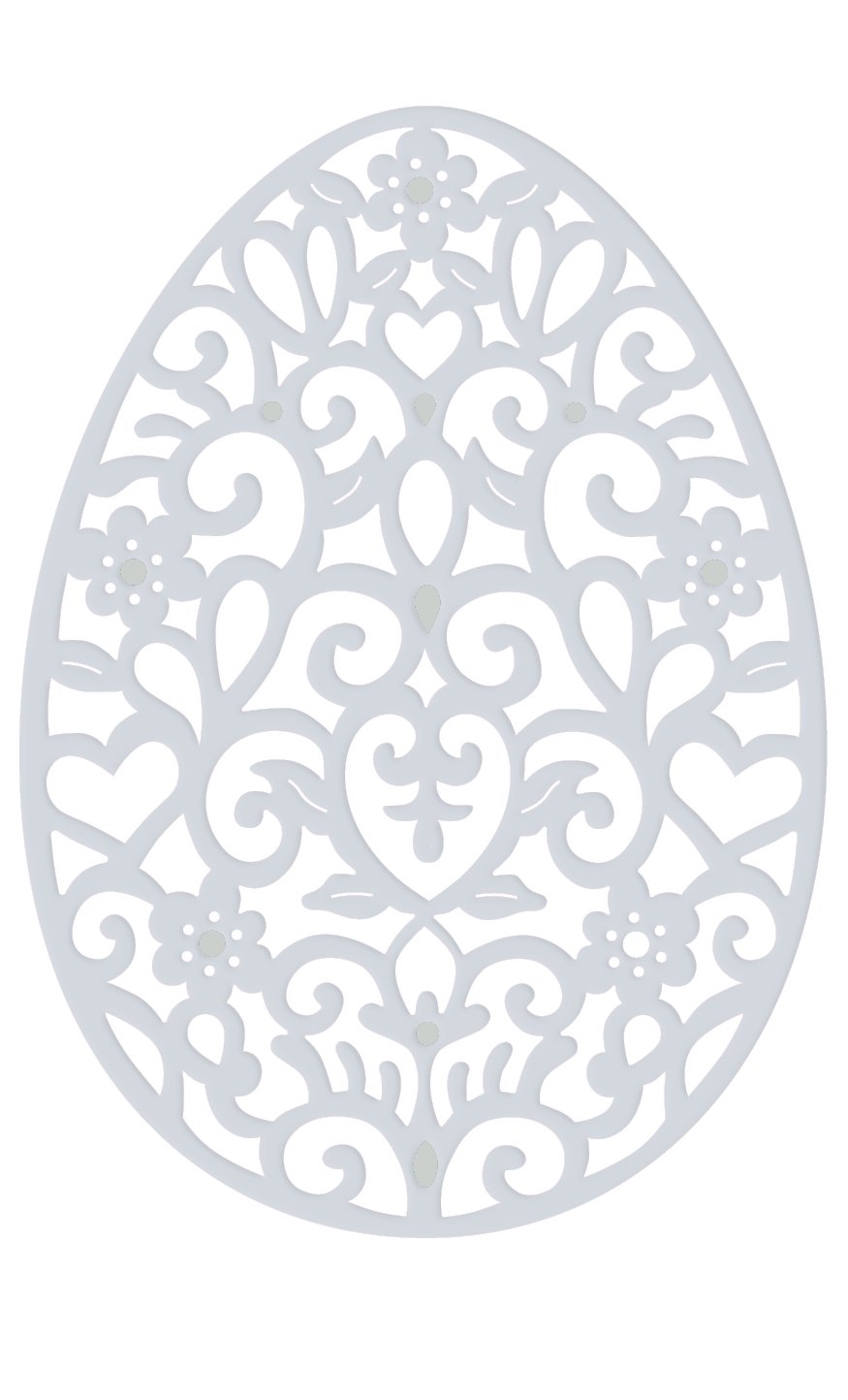 Sweet Dixie Decorative Easter Egg Die, Grey, Medium