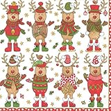 Christmas Lunch or Luncheon Napkins Paper Party Supplies Caspari Sweater Party 40 Count