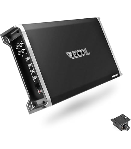 Soundstream RSM1.2000D, Compact Class-D Subwoofer Amplifier, 2,000