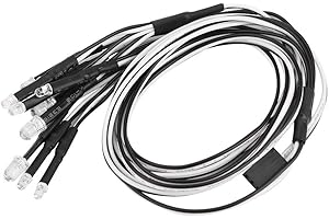 DRFEIFY 10PCS LED Lights RC Drift Car Headlights 5mm/3mm Accessory for RC Model Car Parts