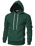 Ohoo Mens Slim Fit Basic Pullover Hoodies