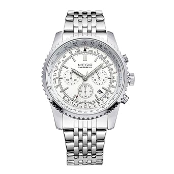 Chronograph Grand Silver Luxury Mens Watch