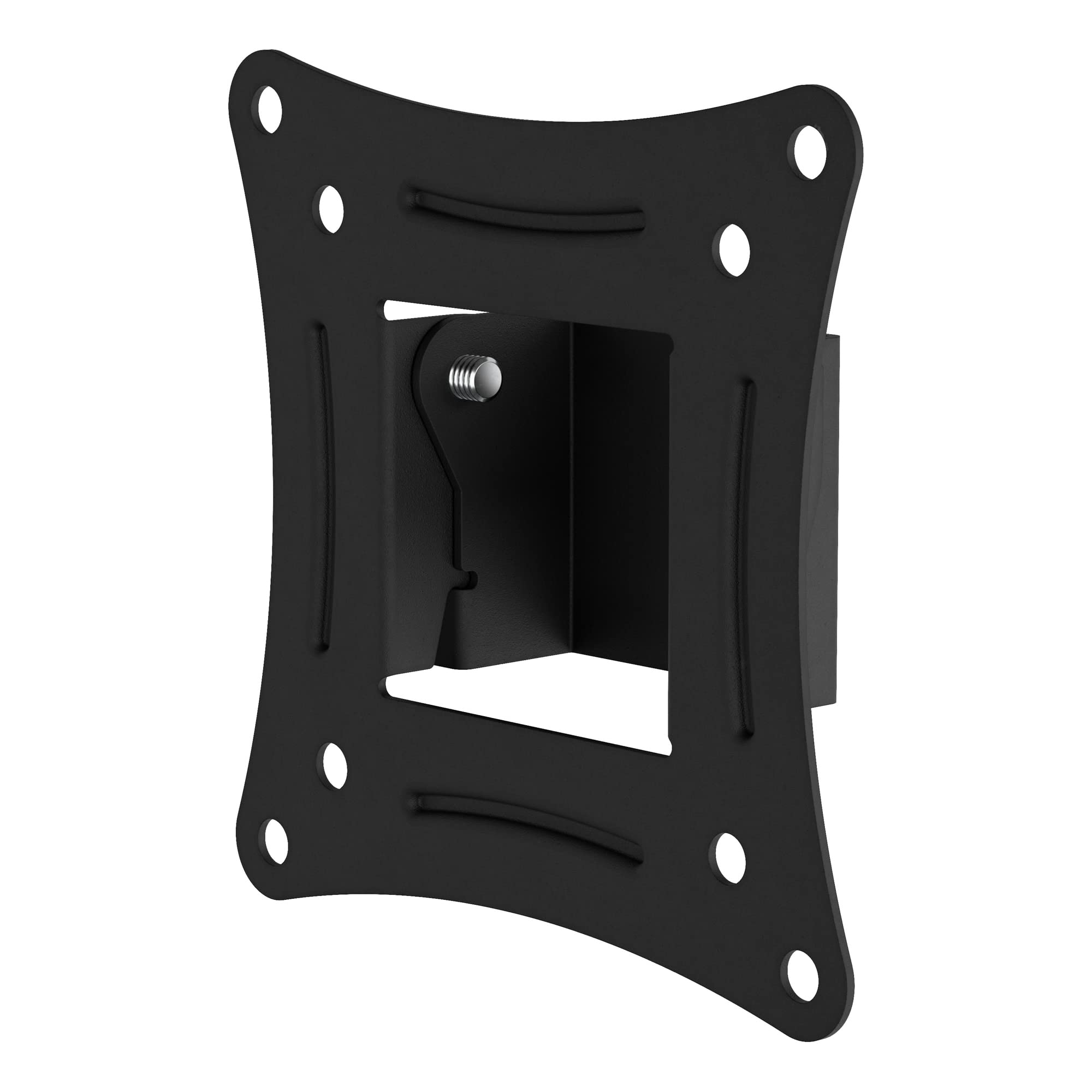 MAHARA Flat TV Wall Mount - Black Universal Wall Bracket for TVs upto 25 inches - VESA Compatible 75 x 75mm – 100 x 100mm - Max Weight 15kg - Suitable for Wood Stud or Solid Wall