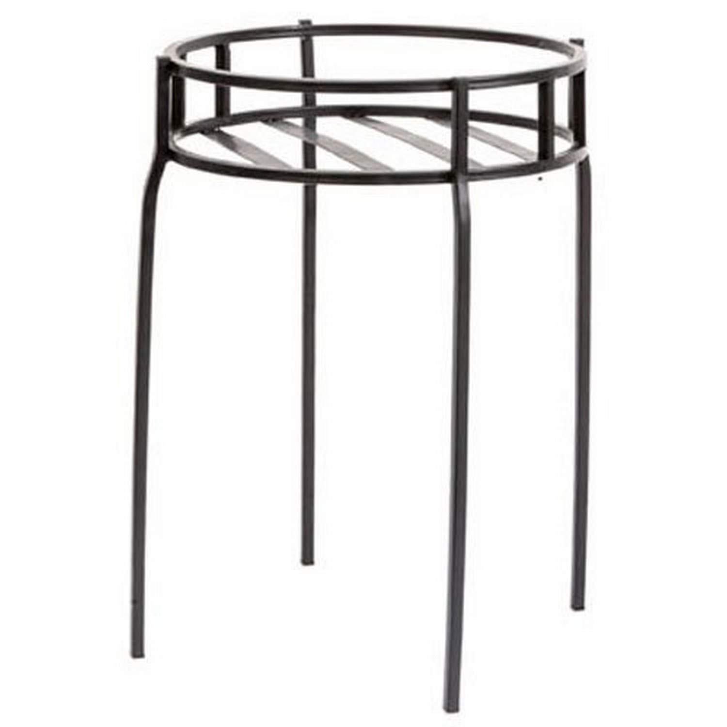 Panacea Contemporary Plant Stand, Black, 15.5"