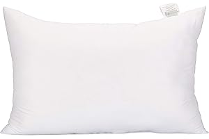 Acanva Fluffy Pillow Insert for Bed Sleeping, Decorative Stuffer Cushion Sham Filler, Queen 20x30 (Pack of 1), White