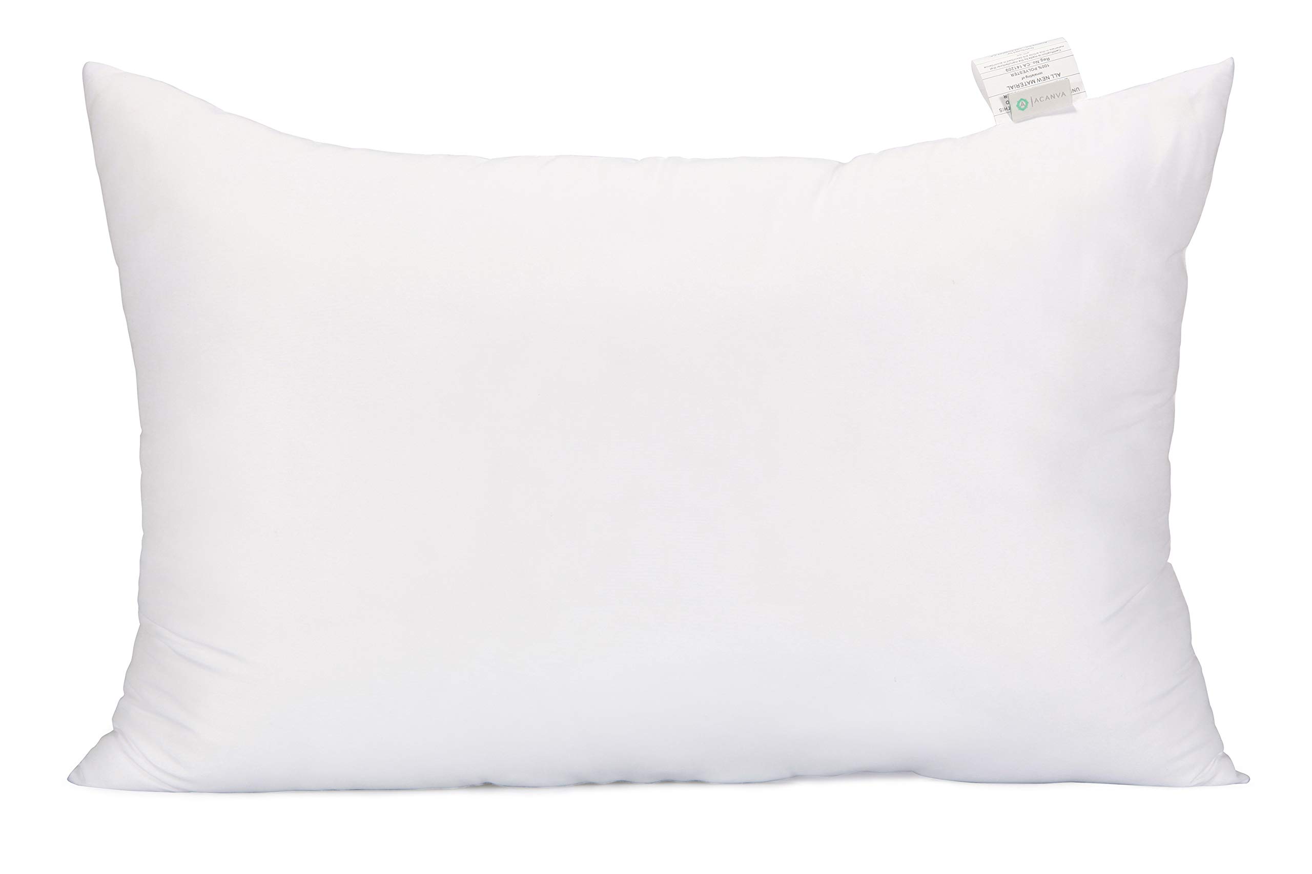 Photo 1 of **DIRTY USED!!!Acanva Fluffy Pillow Insert for Bed Sleeping, Decorative Stuffer Cushion Sham Filler, King 20x36 (Pack of 1), White