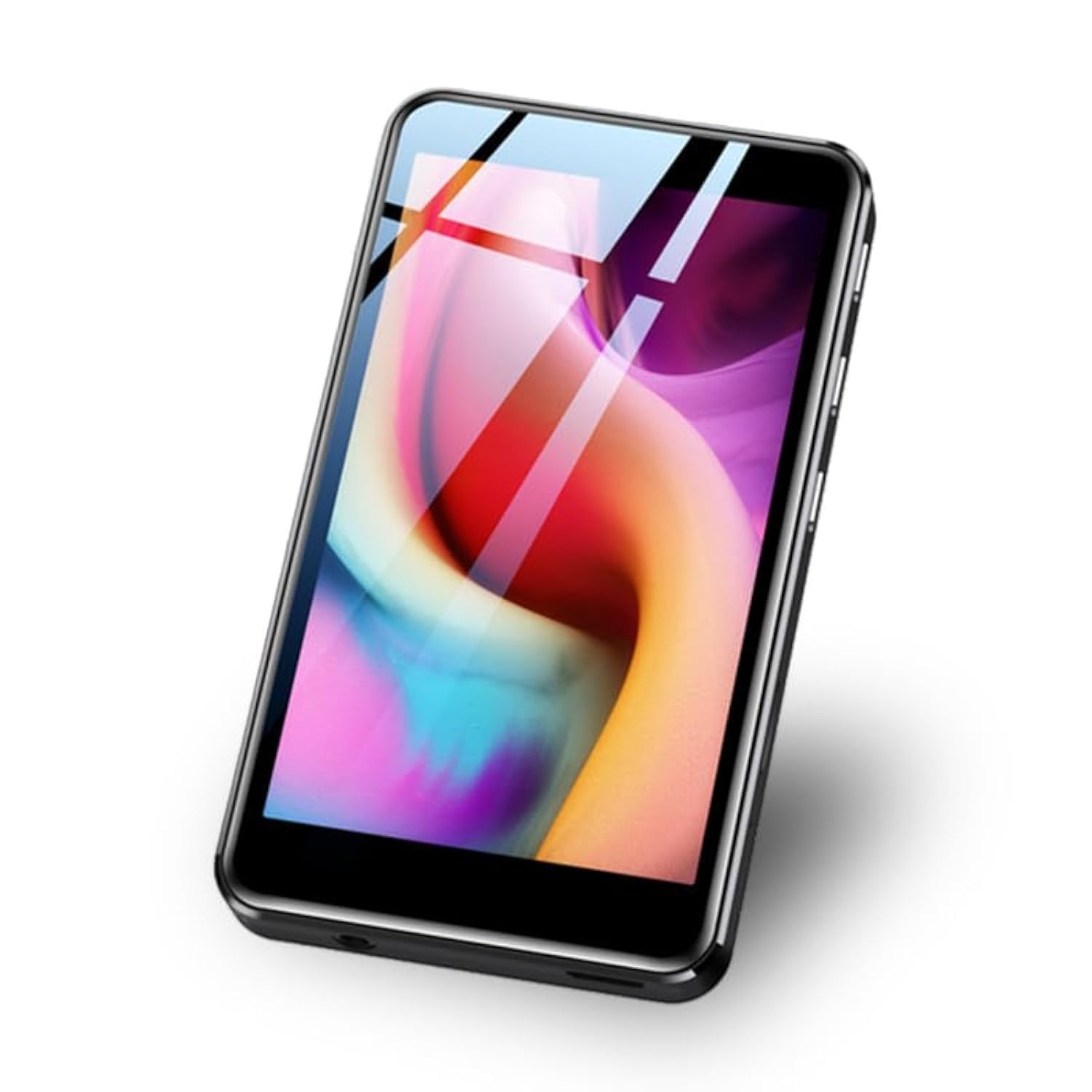 MP4 Player, BT WiFi HD Touch Screen Noise Reduction Voice Activated Music Recorder, with Earphone Memory Card Charging Cable, for Android (M26B (Quad Core) 128GB)