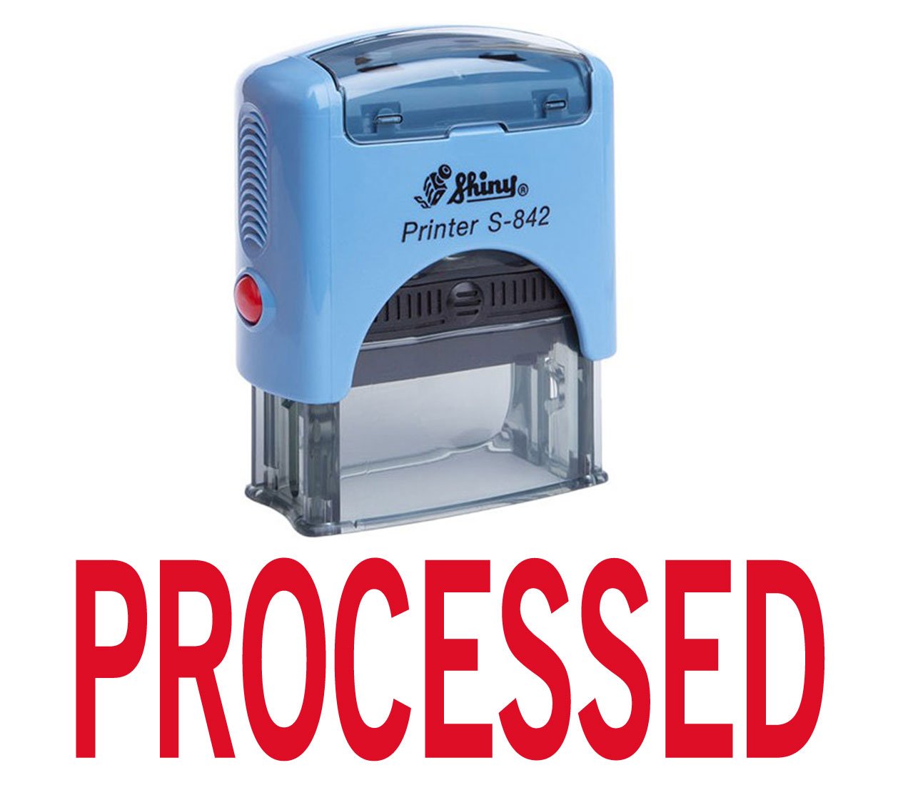 Printtoo Processed Self Inking Rubber Stamp Custom Shiny Office Stationary Stamp