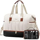 LOVEVOOK Puffer Travel Duffle Bag, Weekender Bags For Women with Shoe Compartment, Carry On Duffel Bags,Hospital Bag for Labor and Delivery
