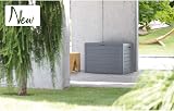Prosperplast Woodebox Garden Crate Box 280 L Anthracite Lockable view 3