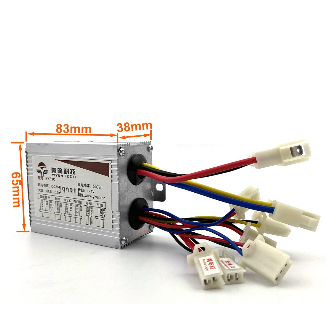 L-faster 24V 36V 48V 500W Electric Motor Controller for Brush DC Motor Speed Control Yiyun 500W Electric Bike Scooter Brushed Controller