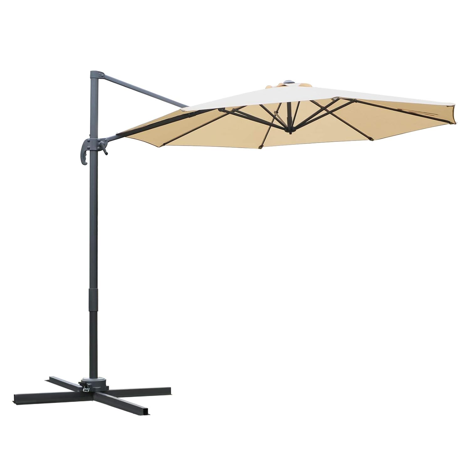 Outsunny 3 meter Patio Offset Parasol Roma Umbrella Cantilever Hanging
