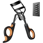 Kaasage Eyelash Curler with Pads, Achieve Perfect Curls in 5 Seconds | Lash Curler with 5 Extra Silicone Replacement Pads