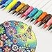 Dual Brush Pens Markers,Set of 24 Watercolors with a fineliner tip and Brush Highlighter tip.Ideal for Coloring, Lettering, Calligraphy,Art & Bullet Journal. Free Coloring Page. Re: Adults and Kids