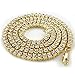 NIV'S BLING - 14K Gold Plated Iced Tennis Chain - Mens Hip Hop Necklace - (Gold/Silver/Black/Canary)