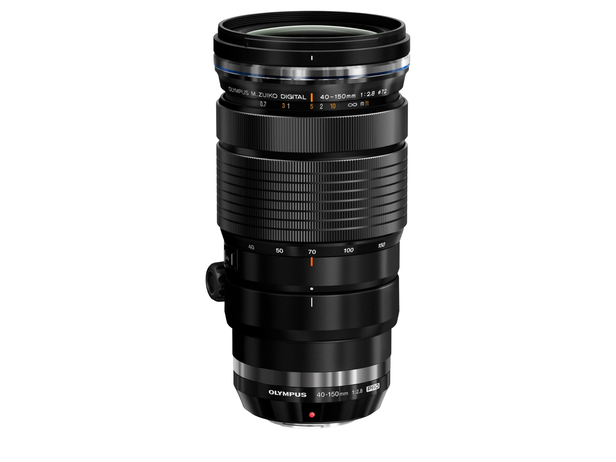 Olympus M.Zuiko Digital ED 40-150 mm F2.8 PRO Lens, Telephoto Zoom, Suitable for All MFT Cameras (Olympus OM-D & PEN Models, Panasonic G Series), Black