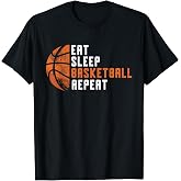 Basketball Coach Eat Sleep Basketball Repeat Basketball T-Shirt
