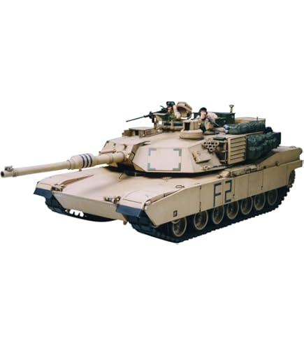 Amazon.com: Tamiya Models M1A1 Abrams Tank with Mine Plow, Model