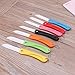 Tyjie Fruit Knifes Set Mini Folding Ceramic Handle Survival Knife Kitchen Tool Letter Opener Stationery Cutter Kit Random Color (7 Pack)