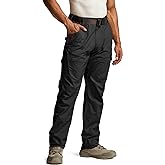 CQR Men's Quick Dry Work Pants, Water Resistant Outdoor Tactical Pants, Lightweight Stretch Cargo Hiking Pants