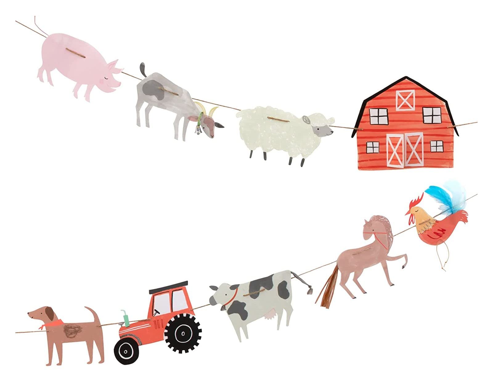 Meri Meri On The Farm Large Garland (3m with Excess Cord - Pack of 1)