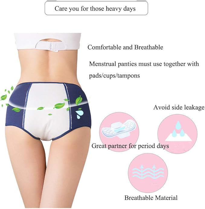 Nightaste Menstruatie Broekje Voor Meisjes Jongeren Ondergoed Lekvrij Fysiologisch Van Katoen Beschermende Broek Voor Vrouwen Na De Nacht Na Het Feest Multi Small Amazon Nl