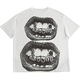 Floerns Women's Graphic Print Tee Round Neck Short Sleeve Summer T Shirt