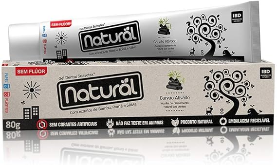 Natural Suavetex, Gel Dental Carvão Ativado 