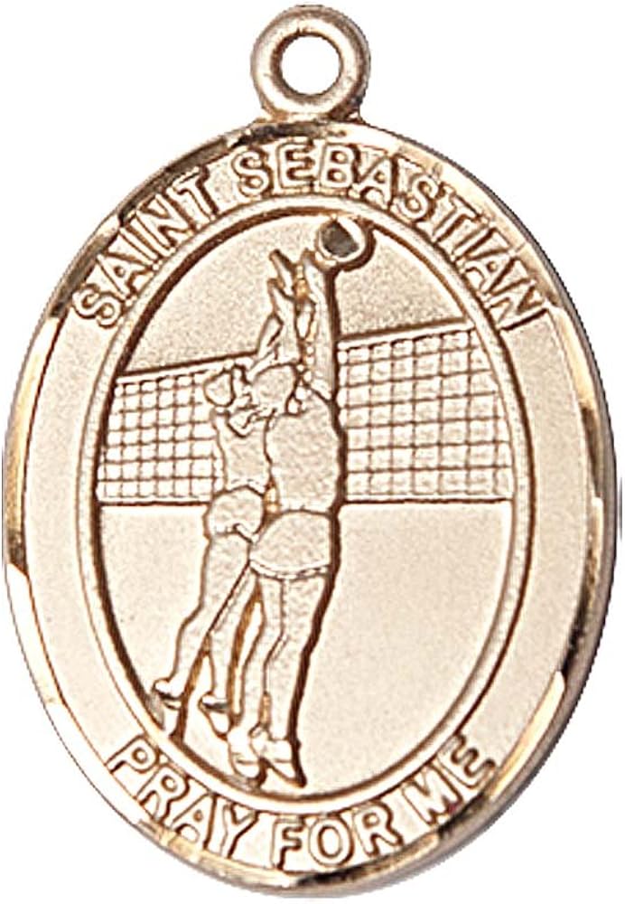 amazon-f-a-dumont-14kt-gold-st-sebastian-volleyball-medal-patron